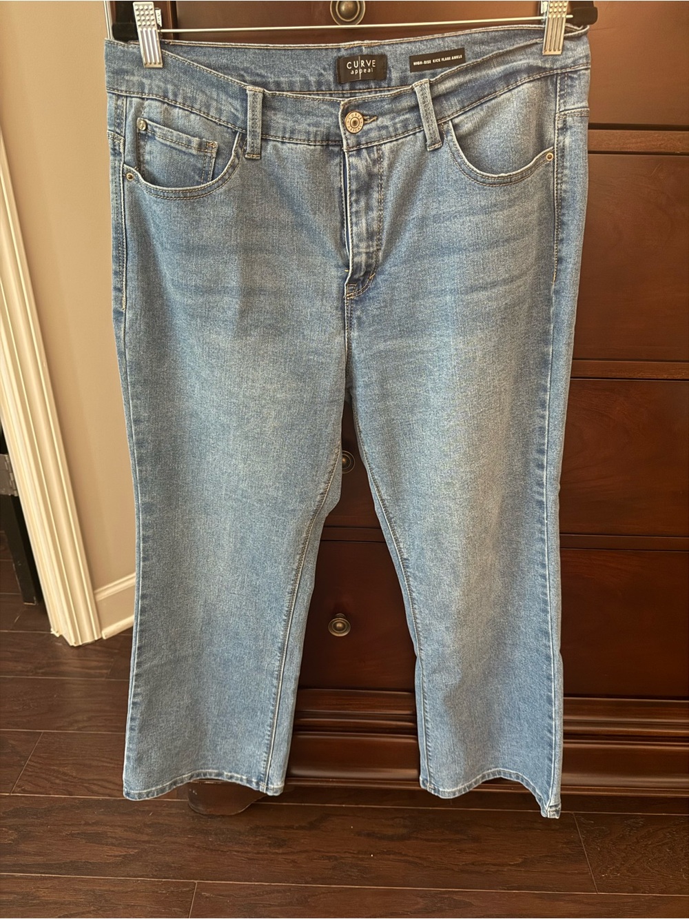 Curve & Co Light Blue Bootcut Jeans for Women